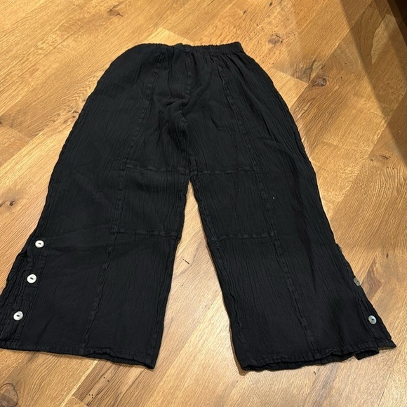 Cotton Ways Women’s Wide Leg Pants Black Size 1/Small - Picture 2 of 4